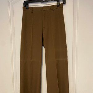 Banana Republic Wide Leg Pants in Olive Brown